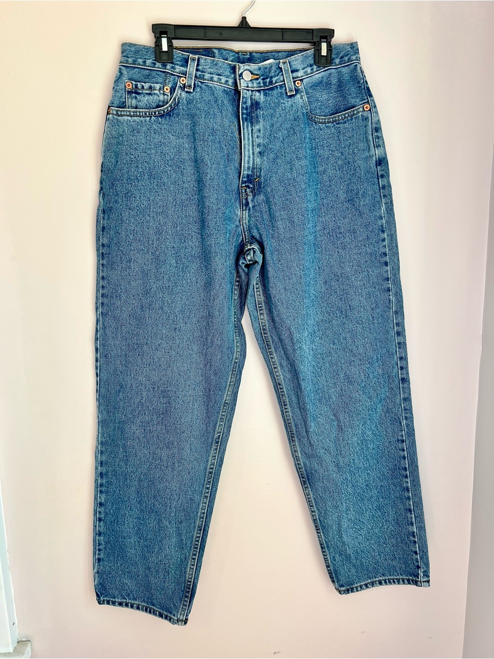 Vintage Levi's 360 High Rise Loose Fit Straight Leg Jeans 14 S